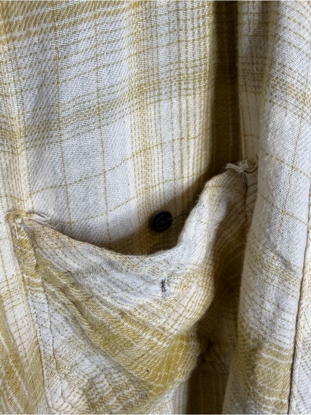 Free People Double Dip Flannel Button Down Top - Picture 9 of 10